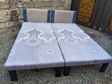 şəxsi əşya: Təzə çarpayılar. 1 nəfərlik çarpayılar 60manat. 2 nəfərlik taxt — 7