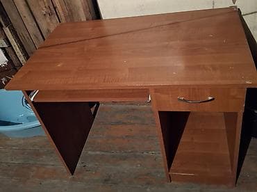 Sifarişlə ev mebeli: Düz masa, Polkalı, Siyirməli, Teksturalı laminat, Zəmanətsiz — 3