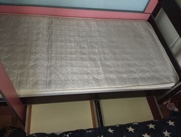 двухъярусные кровати в рассрочку: Oğlan və qız üçün, Çarpayı, Matras ilə, Siyirməli, MDF — 7
