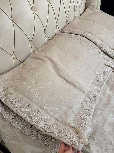 spa natural: Yataq üçün İşlənmiş rəng - Bej Yataq örtüyü, Ünvandan götürmə — 9