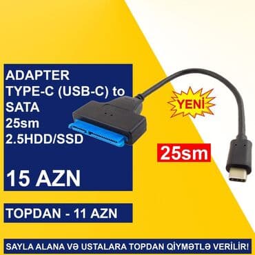 Аксессуары для ПК: Type-c/usb-c adapterlər sayla alana və ustalara topdan qi̇ymətlə — 9