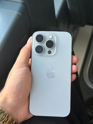 2.el macbook: IPhone 15 Pro, Gümüşü, Face ID — 1