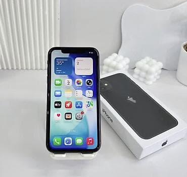 alfon 11: IPhone 11, 128 GB, Qara, Zəmanət, Simsiz şarj, Face ID — 2