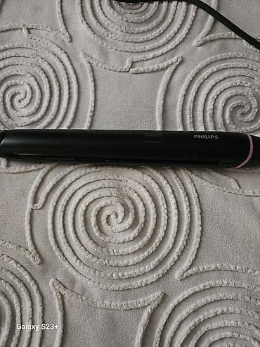su dalgasi fen: Philips saç ütüsü - Brend: Philips - Rəng: qara, çəhrayı halqa — 2
