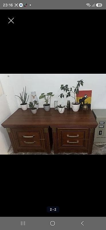 İki ədəd klassik tərz tumbalar (yataq otağı üçün komod/baçnoy stolça) — 1