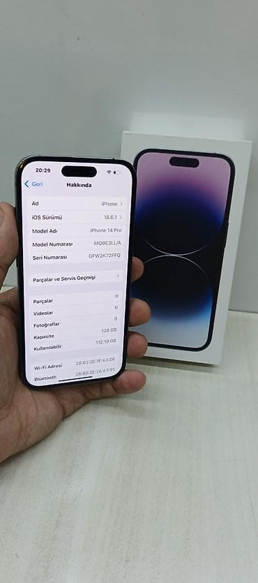 iphone se 2023: IPhone 14 Pro, 128 GB, Deep Purple, Face ID — 5