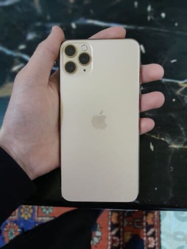 iphone 8 barter: IPhone 11 Pro Max, 64 GB, Qızılı, Face ID — 3