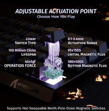 klaviatura apple: RGB işıqlanmalı mexaniki klaviatura (kompakt 65%/75% layout) Tepteze — 8