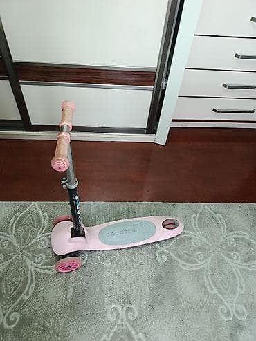 Самокаты: Uşaq skuterı – 3 təkərli, çəhrayı - Model: 3 təkərli uşaq skuterı — 3