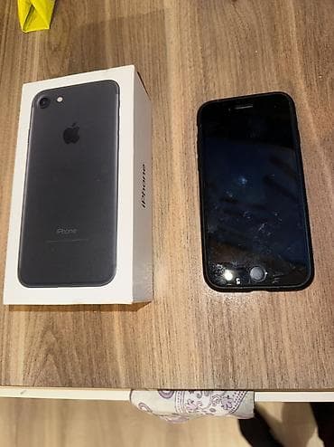 apple notebook: IPhone 7, 32 GB, Qara, Barmaq izi — 2