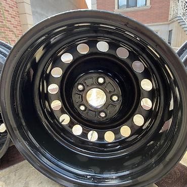 diskilər: Toyota üçün disk və kalpak dəsti - 4 ədəd polad disk: qara rəng, 5 — 4