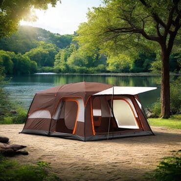 детская палатка с тоннелем: 2 otaqli cadir — 4