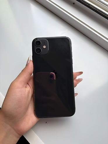 online telefon aksesuarları: IPhone 11, 64 GB, Qara, Face ID — 1