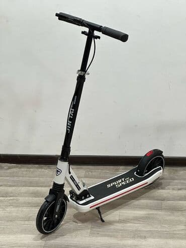 uşaqlar üçün tekerli krosovkalar: İki təkərli skuter rezin təkərli Modelin xüsusiyyətləri: - kompakt — 4