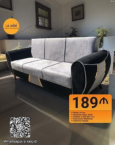 perla mebel divan: Di̇van-kravat, Açılan, Bazalı, Parça, Ödənişli çatdırılma — 1