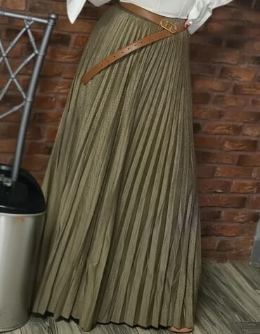 qadın şalvar: Maksi Ətək, Velvet, M — 1