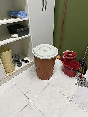 Tullantı qabları: Metall külqabı ilə inteqrə olunmuş zibil qabı - İki funksiyalı — 5