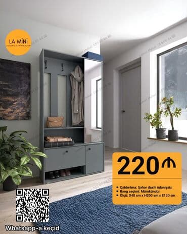 stul lalafo: Düz dolab, Dəhliz dolabı — 1