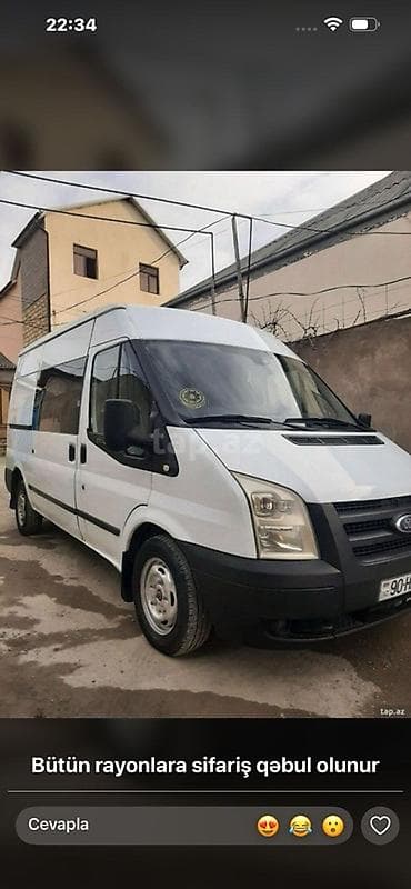 ford transit icaresi: Yükdaşıma xidməti – Ford Transit yük mikroavtobusu - Bütün rayonlara — 1