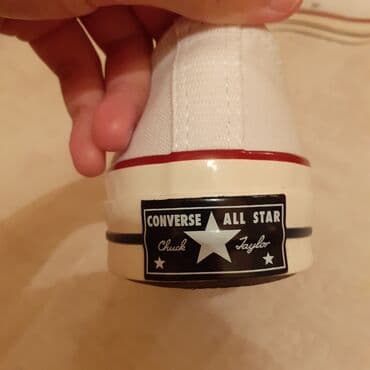женские кеды converse chuck taylor: Размер: 39, цвет - Белый, Б/у — 5
