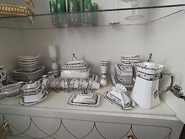 cay servisi: Nahar dəsti, rəng - Ağ, Farfor, 6 nəfərlik — 7