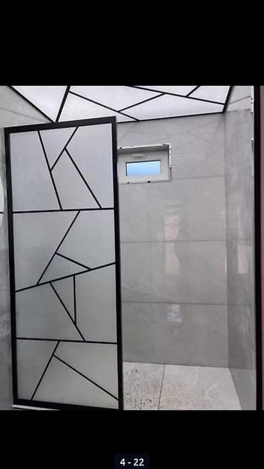 Duş üçün şüşə bölmələr və kabinlər - Dizayn: minimal və müasir — 5