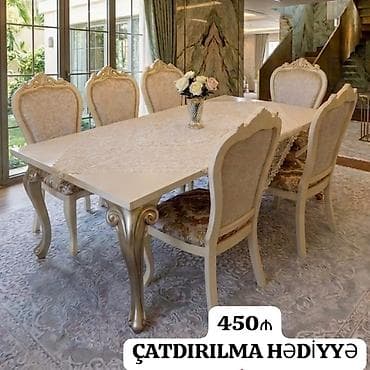*450₼ MASA desti :-TƏCİLİ SATILIR‼️* 6oturacağı var yaxşı