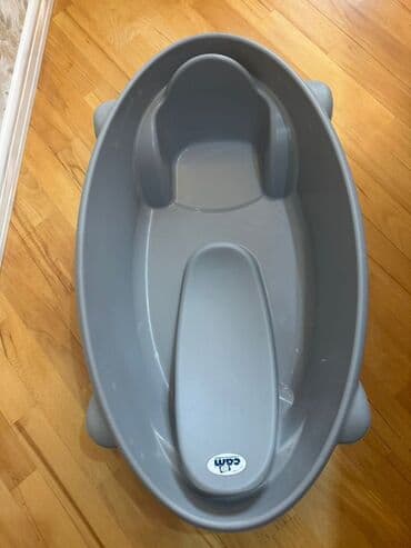 расчески для новорожденных: Uşaq vannası – CAM markası, boz rəng - Material: təhlükəsiz, möhkəm — 4