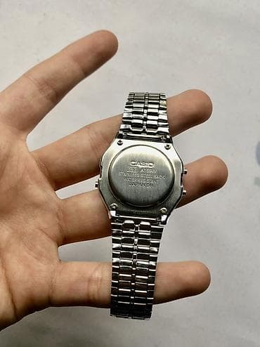 klassik ayaqqabı: Qol saatı, Casio, rəng - Gümüşü — 2