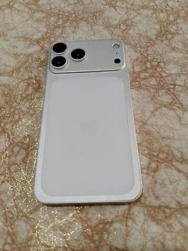 appl: IPhone 17 Pro, 64 GB, Ağ, Zəmanət, Simsiz şarj, Face ID — 1
