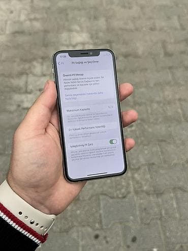 apple telefon: IPhone X, 256 GB, Ağ, Face ID — 3