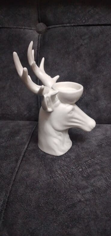 heykelcikler: Подсвечник Олень,фарфор — 2