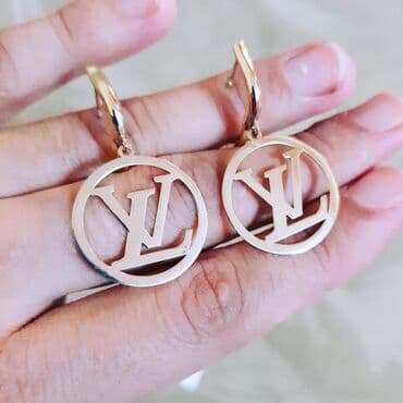 qizil halqa sirqalar: Sırğa, Sarı qızıl, 585 Əyar, 252 g — 1