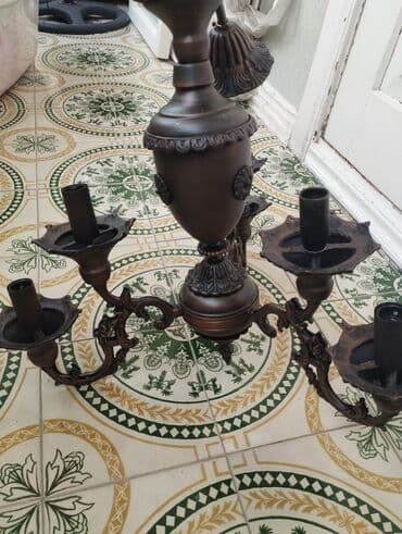 чешская люстра: Çılçıraq, 4 lampa, Metal — 1