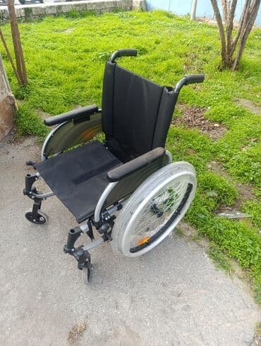 инвалидная коляска на прокат: Mexaniki əlil arabası - Yüngül və möhkəm alüminium/metal çərçivə - — 1