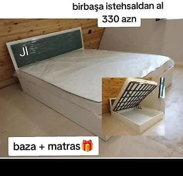 intex matras: Yeni, İkinəfərlik çarpayı, Bazalı, Matras ilə — 1