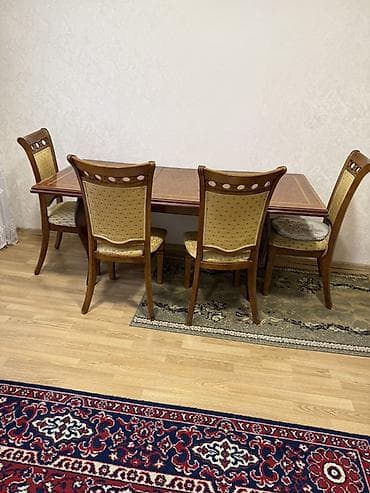 usdular: Qonaq otağı üçün, Açılmayan, Dördbucaq masa, 4 stul — 1