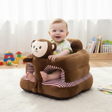 kartinka profil uchun: Uşaq üçün yumşaq oturacaq – meymun fiqurlu model - Material: yumşaq — 1