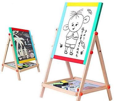 interaktiv lövhələrin satışı: Lövhə. Ölçüləri qeyd olunub. 3+ uşaqlar üçün nəzərdə tutulub. İki — 2