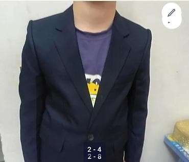 mop dəsti: Uşaq üçün klassik kostyum dəsti - Rəng: tünd göy (navy) - Komplekt — 2