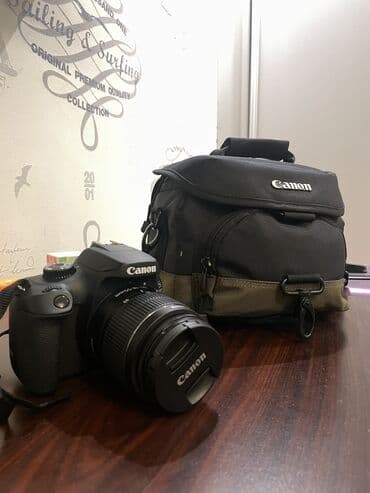 Видеокамеры: CANON EOS 4000D 3 defe istifade olunub, Çexiyadan alinib, çantasi — 5