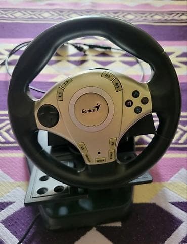 Genius markalı oyun sükan dəsti - Sükan və pedallar komplekti: qaz və