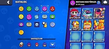 Искусство и коллекционирование: Brawl Stars oyun hesabı - Kupa: 28,066 - XP: 70 səviyyə - Savaşçılar — 5