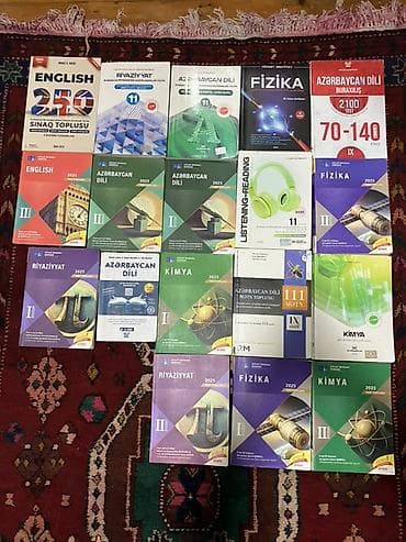 11-ci sinif üçün dərs vəsaitləri və test topluları dəsti Məzmun: -