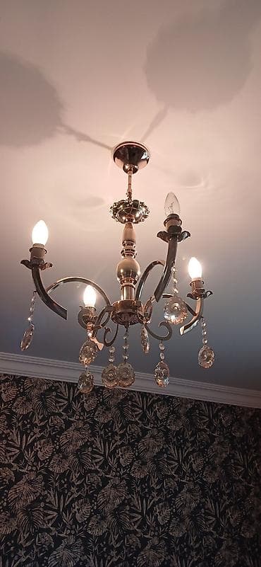 omid çilçıraq: Çılçıraq, 5 lampa, Metal — 1