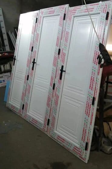 qapı setkaları: Yeni Plastik qapı 80x200 sm Zamok və çərçivə ilə, Zəmanətli, Pulsuz quraşdırma, Pulsuz çatdırılma, Rayonlara çatdırılma — 12