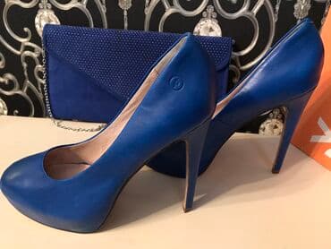 женские толстовки на молниями: Туфли, Размер: 39, цвет - Синий, Новый — 4