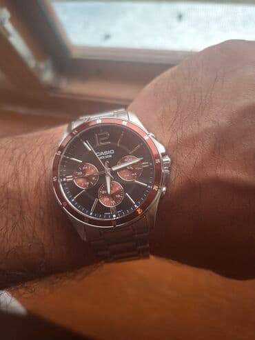 xarı bülbül boyunbağı: Qol saatı, Casio, rəng - Qara — 3