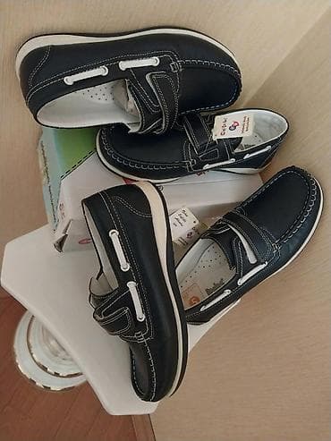 derin dondrcu: Uşaq ayaqqabısı – klassik “boat shoes” üslubu - Rəng: tünd göy (navy) — 1