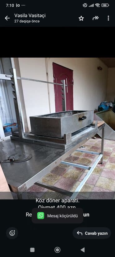 капсульные кофемашины баку: Köz döner aparati. Qiymet 400 azn Real aliciya endirim olunar. Unvan — 1